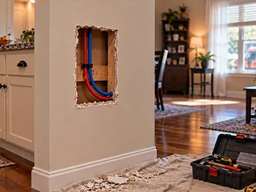 Water leak repair in Atlanta, Georgia.